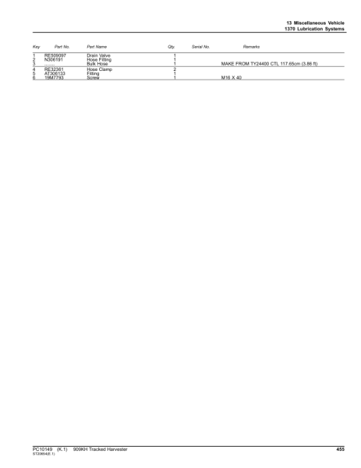 John Deere 909KH Tracked Feller Bunchers (SN C181103-C270472 & D181103-D270472) Parts Catalog Manual - PC10149 - Image 4