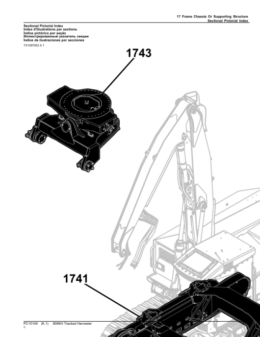 John Deere 909KH Tracked Feller Bunchers (SN C181103-C270472 & D181103-D270472) Parts Catalog Manual - PC10149 - Image 2