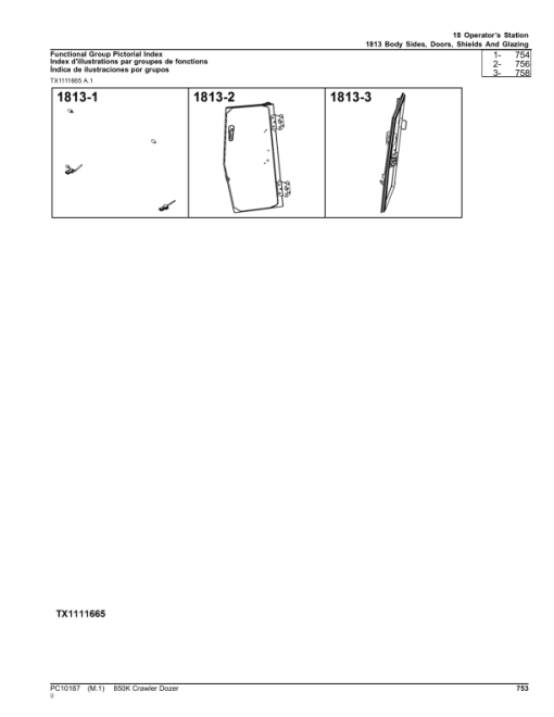 John Deere 850K Crawler Dozers (SN PIN: 1T0850KX_ _E195545-271265) Parts Catalog Manual - PC10187 - Image 2