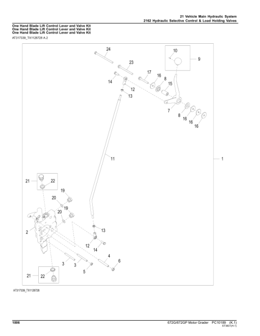 John Deere 672G, 672GP Motor Graders (SN E634754 - 656525) Parts Catalog Manual - PC10189 - Image 2