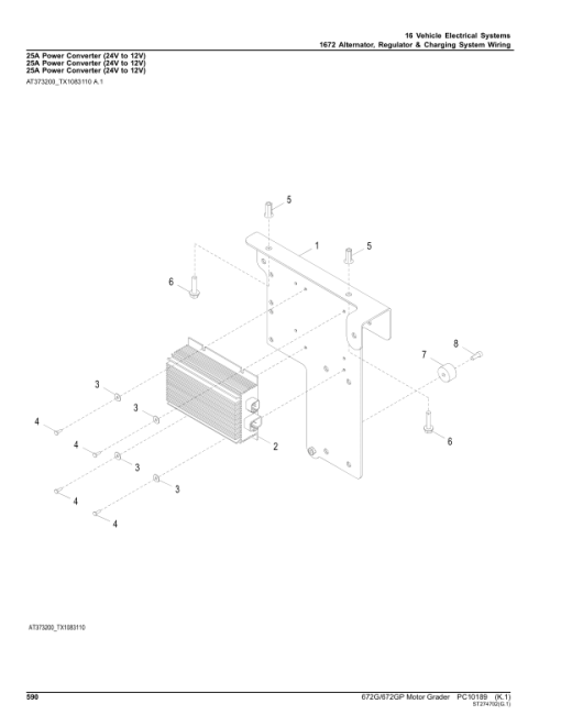 John Deere 672G, 672GP Motor Graders (SN E634754 - 656525) Parts Catalog Manual - PC10189 - Image 3