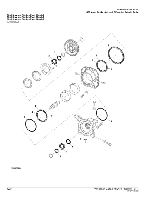 John Deere 772G, 772GP Motor Graders (SN E634380 - 656525) Parts Catalog Manual - PC10191 - Image 2