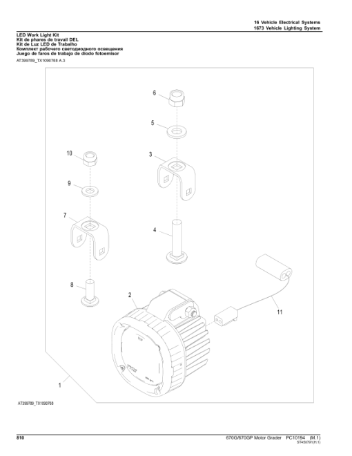 John Deere 670G, 670GP Motor Graders (SN C634754 - 656728 & D634754 - 656728) Parts Catalog Manual - PC10194 - Image 4