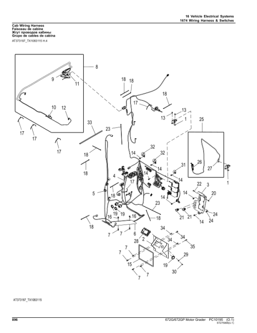 John Deere 672G, 672GP Motor Graders (SN C634754 - 656728 & D634754 - 656728) Parts Catalog Manual - PC10195 - Image 2