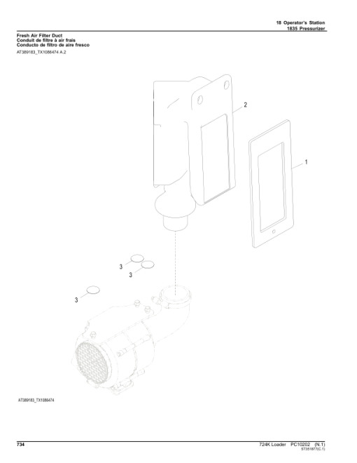 John Deere 724K Loaders Parts Catalog Manual - PC10202 - Image 2