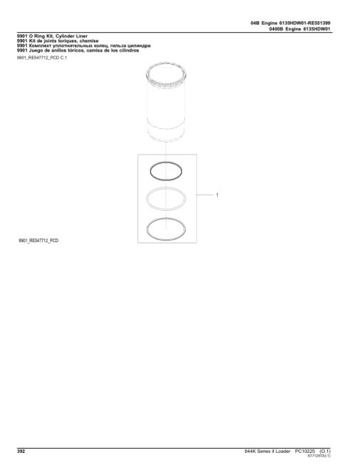 John Deere 844K Loaders (SN C642008 - 664095 & D642008 - 664095) Parts Catalog Manual - PC10225 - Image 4