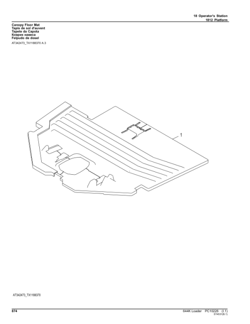 John Deere 644K Loaders (SN 642444 - 658064) Parts Catalog Manual - PC10226 - Image 2