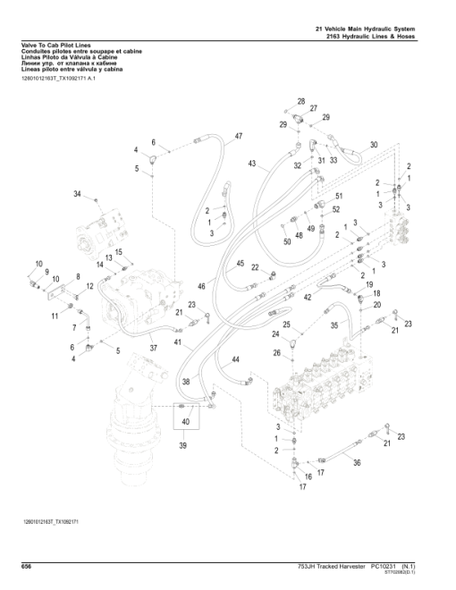 John Deere 753JH Tracked Harvesters (SN C220453-C269976) Parts Catalog Manual - PC10231 - Image 2