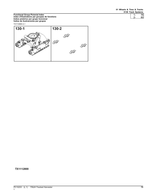 John Deere 759JH Tracked Feller Bunchers (SN C220453-C269976) Parts Catalog Manual - PC10233 - Image 4