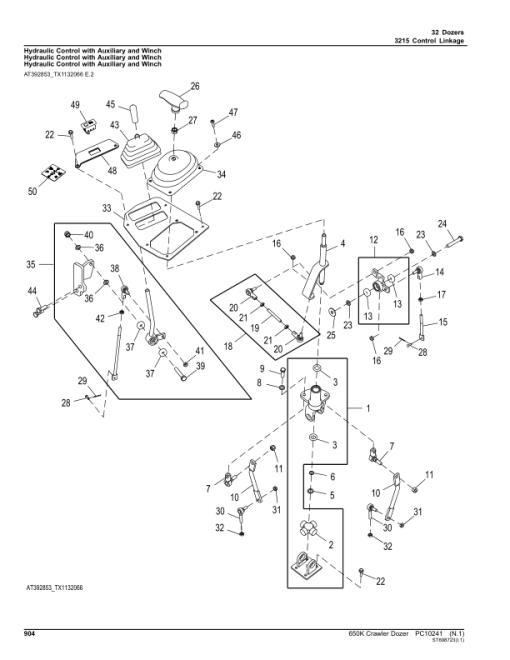 John Deere 650K Crawler Dozers (SN E216396-275533) Parts Catalog Manual - PC10241 - Image 2