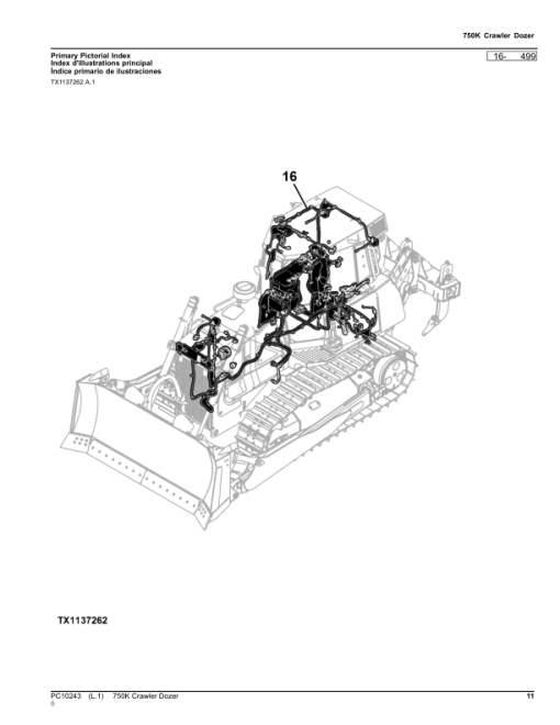 John Deere 750K Crawler Dozers (SN E216966-270478) Parts Catalog Manual - PC10243 - Image 2