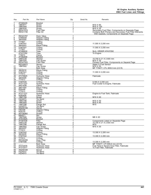 John Deere 750K Crawler Dozers (SN E216966-270478) Parts Catalog Manual - PC10243 - Image 4