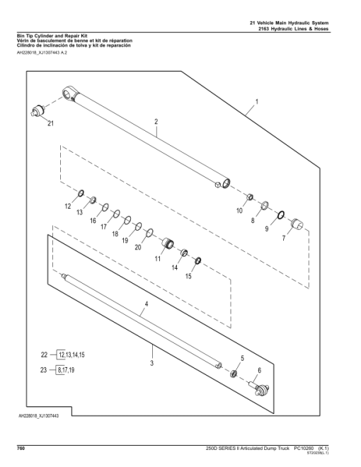 John Deere 250D Articulated Dump Trucks (SN PIN: 1DW250DX_ _E642001–) Parts Catalog Manual - PC10260 - Image 4