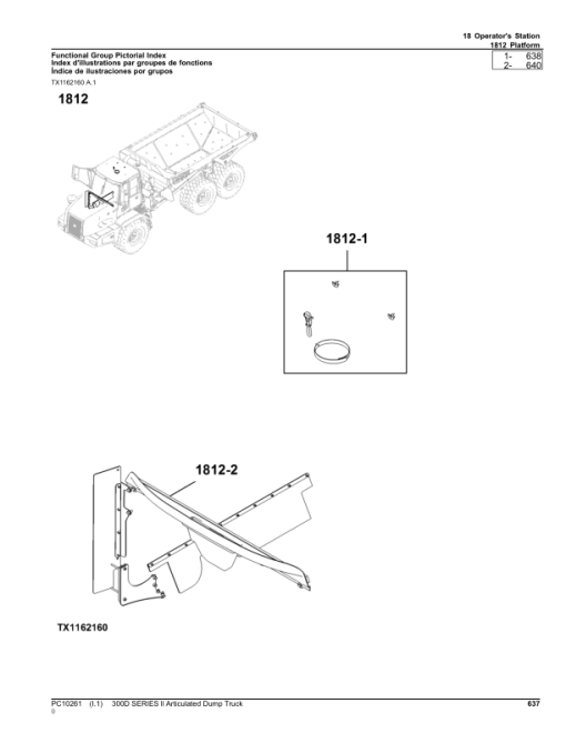 John Deere 300D Articulated Dump Trucks (SN PIN: 1DW300DX_ _E642001–) Parts Catalog Manual - PC10261 - Image 4