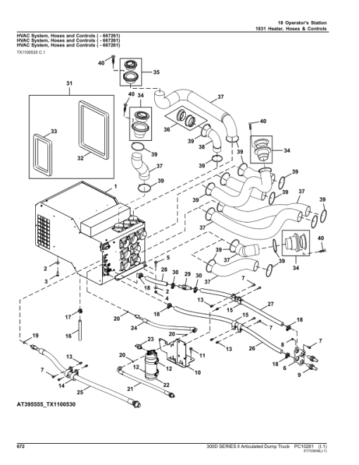 John Deere 300D Articulated Dump Trucks (SN PIN: 1DW300DX_ _E642001–) Parts Catalog Manual - PC10261 - Image 2