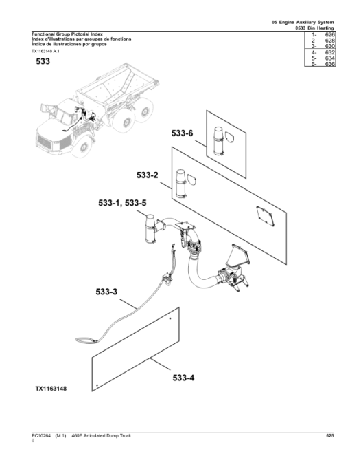 John Deere 460E Articulated Dump Trucks (SN E634583 - E668586) Parts Catalog Manual - PC10264 - Image 4