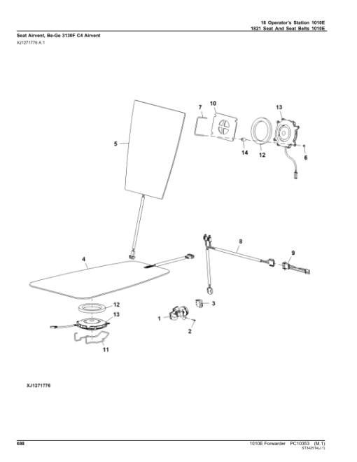 John Deere 1010E T3 Forwarders (SN 005003-005236) Parts Catalog Manual - PC10353 - Image 3