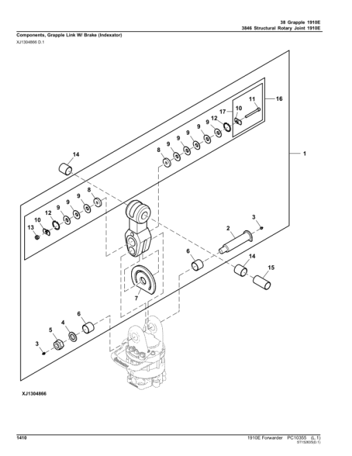 John Deere 1910E T3 Forwarders (SN 001003-001467) Parts Catalog Manual - PC10355 - Image 4