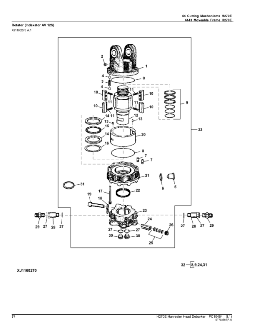 John Deere H270E Harvesting Heads (SN 001001–) Parts Catalog Manual - PC10484 - Image 2