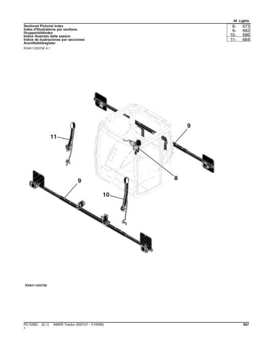 John Deere 9460R Scraper Tractors (SN 000101-014999) Parts Catalog Manual - PC10582 - Image 4