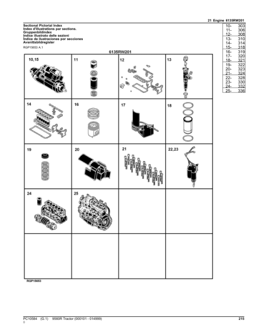 John Deere 9560R Scraper Tractors (SN 000101-014999) Parts Catalog Manual - PC10584 - Image 4