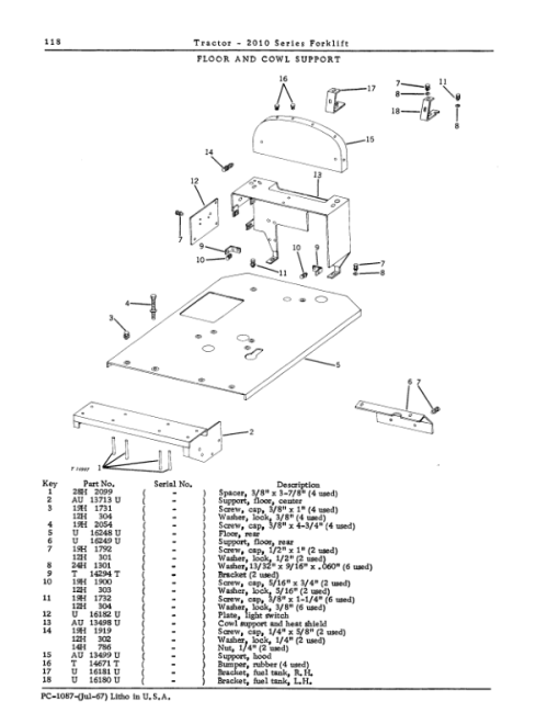 John Deere 2010 Forklifts Parts Catalog Manual - PC1087 - Image 3