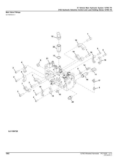 John Deere 1270E IT4 6W Wheeled Harvesters (SN 002501-003008) Parts Catalog Manual - PC11025 - Image 2