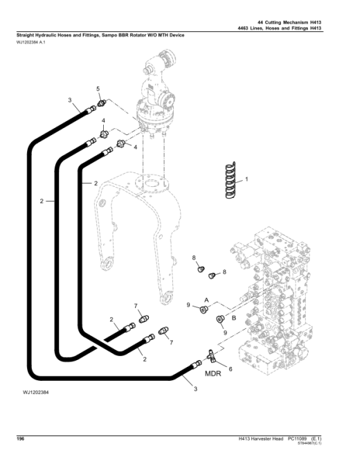 John Deere H413 Harvesting Heads (SN 000006-) Parts Catalog Manual - PC11089 - Image 4