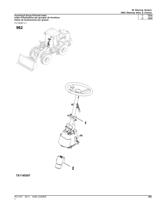 John Deere 444K Loaders (SN 1DW444K_ E642101-670307) Parts Catalog Manual - PC11101 - Image 4