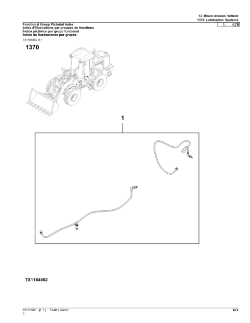 John Deere 524K Loaders (SN 642246-670307) Parts Catalog Manual - PC11102 - Image 3