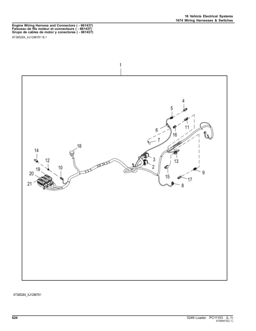 John Deere 524K Loaders (SN E642246-670307) Parts Catalog Manual - PC11103 - Image 4