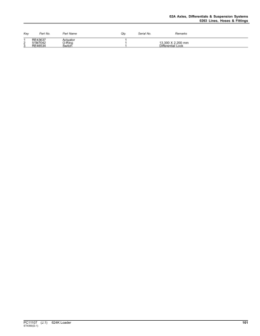 John Deere 624K Loaders (SN E642665-670307) Parts Catalog Manual - PC11107 - Image 4