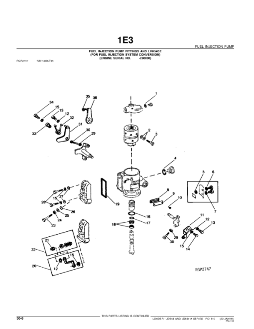 John Deere 644A, 644 Loaders Parts Catalog Manual - PC1110 - Image 3