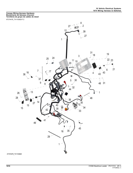 John Deere 310SK Backhoes (SN C219607-277407 & D219607-277407) Parts Catalog Manual - PC11113 - Image 2