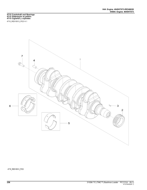 John Deere 310SK TC TMC Backhoes (SN E219607-270402) Parts Catalog Manual - PC11114 - Image 3