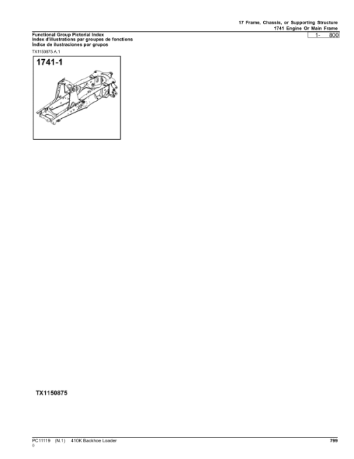 John Deere 410K Backhoes (SN C219607-277405 & D219607-277405) Parts Catalog Manual - PC11119 - Image 4