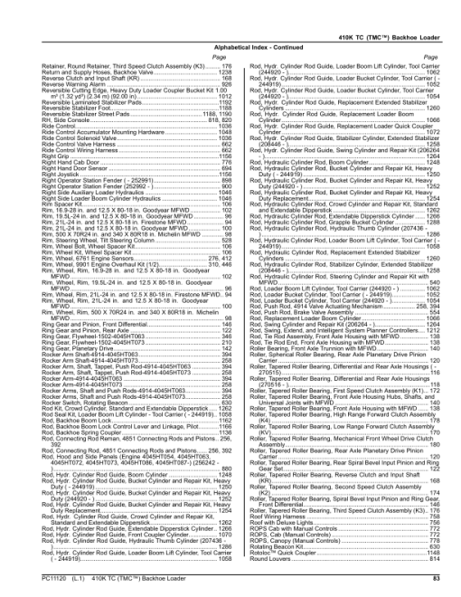 John Deere 410K TC TMC Backhoes (SN E219607-268557) Parts Catalog Manual - PC11120 - Image 2