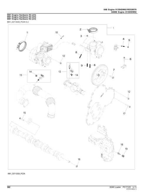 John Deere 824K Loaders (SN E641970-664578) Parts Catalog Manual - PC11125 - Image 4