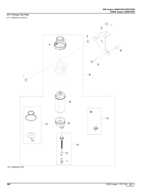 John Deere WL56 Loaders (SN C000010-C000020 & D000326-D000883) Parts Catalog Manual - PC11138 - Image 3