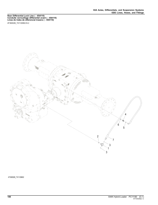 John Deere 644K HYBRID Loaders (SN 1DW644K_ E651322-) Parts Catalog Manual - PC11180 - Image 4