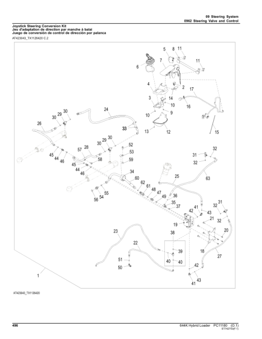 John Deere 644K HYBRID Loaders (SN 1DW644K_ E651322-) Parts Catalog Manual - PC11180 - Image 3