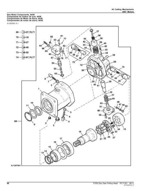 John Deere FD55 Felling Heads Parts Catalog Manual - PC11181 - Image 2