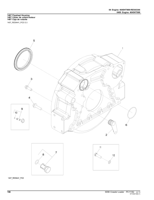 John Deere 605K Crawler Loaders (SN PIN: 1T0605KX_ _E237629– ) Parts Catalog Manual - PC11182 - Image 2