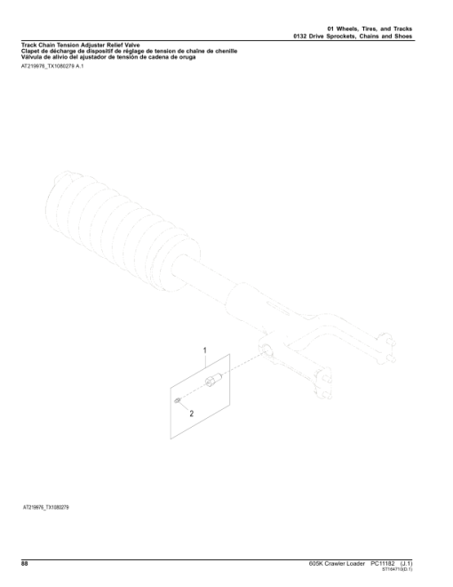 John Deere 605K Crawler Loaders (SN PIN: 1T0605KX_ _E237629– ) Parts Catalog Manual - PC11182 - Image 3