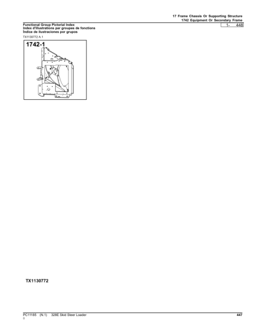 John Deere 328E Skid Steers (SN 1T0328E_ E236673-) Parts Catalog Manual - PC11185 - Image 4