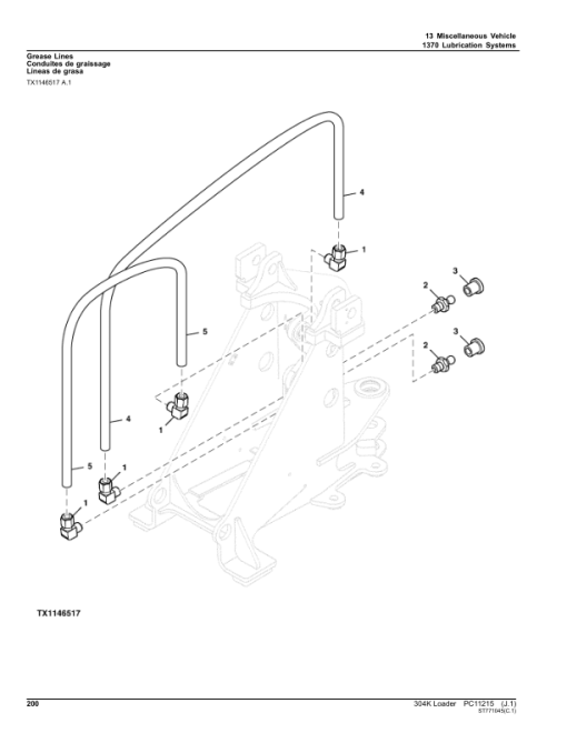 John Deere 304K Loaders (SN 1LU304KX_ _B030847-) Parts Catalog Manual - PC11215 - Image 4