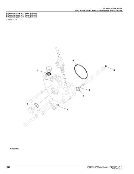 John Deere 870G, 872GP Graders (SN F656526-) Parts Catalog Manual - PC11237 - Image 4