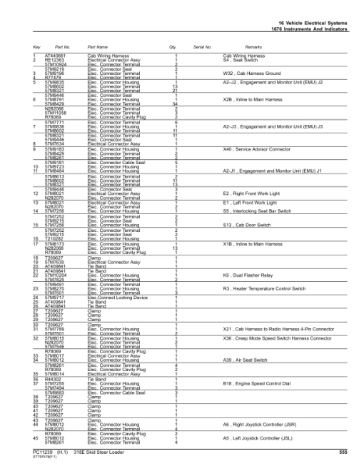 John Deere 318E Skid Steers (SN 1T0318E_ J249323-) Parts Catalog Manual - PC11239 - Image 3