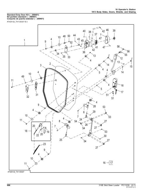 John Deere 318E Skid Steers (SN 1T0318E_ J249323-) Parts Catalog Manual - PC11239 - Image 4