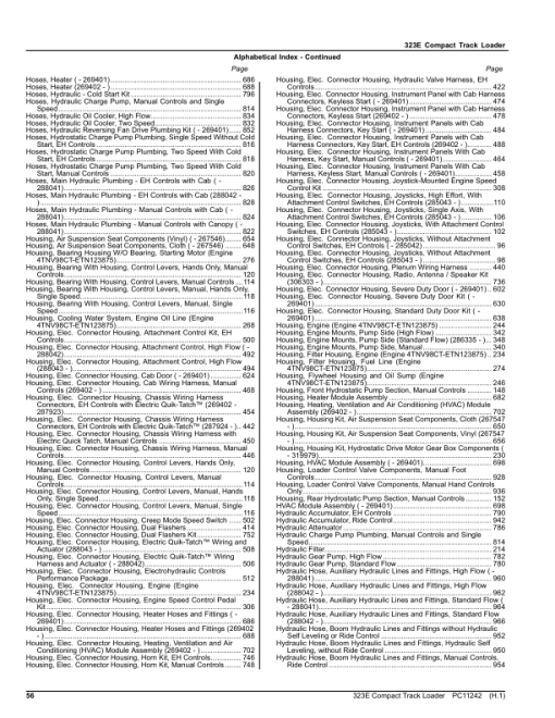 John Deere 323E Skid Steers (SN 1T0323E_ J249322-) Parts Catalog Manual - PC11242 - Image 4